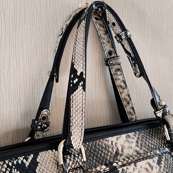 Brahmin Tia of Caviar Felix, Most Luxurious Italian Python Embossed Lthr Tote - Picture 11 of 16